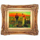 Golden Leaf Frame 10x13in Angelus Bell Oer Liffey Swell #TSL-89-PI-ENNA# Vintage