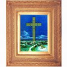 Golden Leaf Frame  10x13 in Christian Exodus Cross Over Ocean #PKF-275-PI-BRENO#