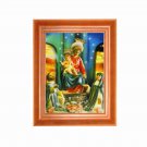 Gold Leaf Frame 10x13 in Vintage Madonna of Pompeii Rosary #RCC-603-PI-AOSTA#