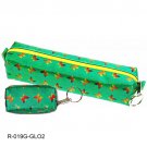 Coin Purse Pencil Case Butterflies Red Yellow Lenticular Set of 2 #R-019G-GLO2#