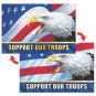 Refrigerator Magnet American Eagle Support Our Troops Lenticular #MA4X6-250-SU#