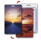 Lenticular Luggage Bag Travel Tag Bridge Under Construction Road #LT01-203#