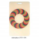 Rainbow Circle Luggage Bag Travel Tag Animated Lenticular #LT01-104#