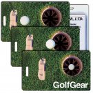 Golf Luggage Bag Travel Tag Lenticular Animated Rolling Hole-in-One  #LT01-218#