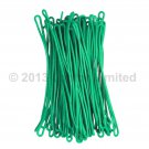Luggage Tag Loops Green 6" Worms 50 pcs Attachments Flexible #LTL01-GREEN-50#