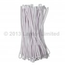 Luggage Tag Loops White 6" Worms 25 pcs Attachments Flexible #LTL01-WHITE-25#