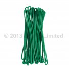 Luggage Tag Loops Green 6" Worms 25 pcs Attachments Flexible #LTL01-GREEN-25#