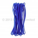 Luggage Tag Loops Blue 6" Worms 25 pcs Attachments Flexible #LTL01-BLUE-25#