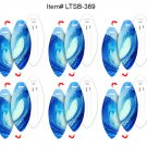Ocean Beach Wave Lenticular Flip Luggage Tag Surf Board Shape SETOF6 #LTSB-369#