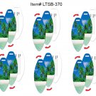 Lenticular Flip Luggage Bag Travel Tag Surf Board Shape Island SETOF6 #LTSB-370#