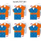 Hawaiian Flowers Luggage Bag Travel Tag TShirt Lenticular SETOF6 #LTST-361#