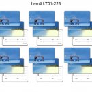 Tropical Beach Gazebo Lenticular Flip Luggage Bag Travel Tag Set of 6 #LT01-228#