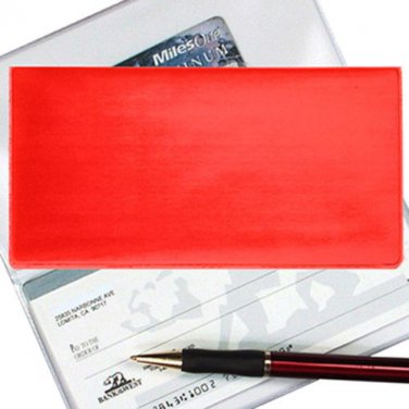 Checkbook  Cover Color-Changing Red to White Metallic Lenticular #CBC-R306#