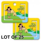 Bookmark Page Clip Hawaiian Hula Girl Lenticular Flip LOT OF 25 #PM01-245-S25#