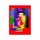 Postcard Betty Boop 3D Abstract Colors 6.5x9” Lenticular #BB-208-PCXL#