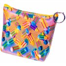 Universal Purse Bag Yellow Blue Red Moving Pencils 3D Lenticular #R-222-PAVIA#