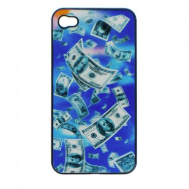 iPhone 4 4S Case Hundred Dollar Bills Floating in Sky 3D Lenticular #IPC4-703#