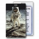 Luggage Bag Travel Tag NASA Space Astronaut Moon 3D Lenticular #LT01-401#