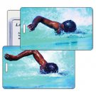 Swimmer Luggage Tag Bag Travel  Lenticular Animated Olympic #LT01-219#