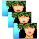 Hawaiian Winking Girl Postcard Animated Flip Lenticular #PC4X6-802#
