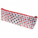 Lenticular Color-Changing Poker Playing Card Pattern Pencil Case #Sobre-014#