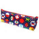 Pencil Case 3D Lenticular International Flag Symbol Ball Spheres  #Sobre-191#