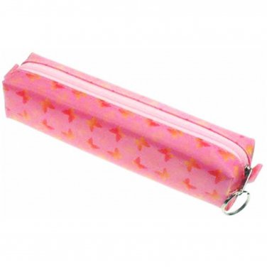 Lenticular Color-Changing Multicolor Butterfly Pink Pencil Case #R-019P-GLOBO#