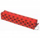 Lenticular Spinning Black Pinwheel Wheels Red Pencil Case #R-008R-GLOBO#