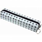 Lenticular Pattern-Changing Black Polkdadots White Pencil Case #R-070-GLOBO#