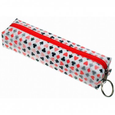 Lenticular Pattern-Changing Poker Playing Card Suit Pencil Case #R-014-GLOBO#