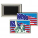 Lenticular Refrigerator Fridge Magnet American Flag Statue Liberty #MAF-206#