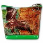 3D Lenticular Universal Purse Bag Brown Hawk Eagle Flying #PK-068-PAVIA#