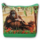 3D Lenticular Universal Purse Bag Chimpanzee Mother Chimp Child #VSP-015-PAVIA#