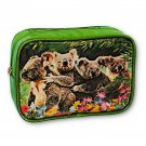 3D Lenticular Green Purse Make-Up Bag Koala Family with Flowers #SSP-494-ROMA#