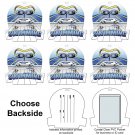 SET OF 6 - 3D Lenticular Luggage Sports Bag Tag, Swimming #LTSP-378#