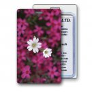 3D Lenticular Luggage Bag Travel Tag White Hawaiian Flower #LT01-202#