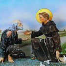 3D Lenticular Religious Saint Anthony Beggar 10.5x13.5 in Poster #RCC-605-PI#
