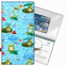 Checkbook Cover 3D Lenticular Frogs Lilly pad Lillipad Lilypad Pond  #CBC-RD029#
