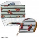 Checkbook Cover & Coin Purse 3D Lenticular Teddy Bear Teddybear  #SET109-4#