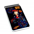 Lenticular Betty Boop Spiral Motorcycle Black Notebook 2x4in200Page #BB-206-NBM#