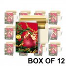 Holiday Christmas Red Ornament Greeting Card 3D Lenticular #GC-982-12#