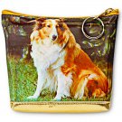 Universal Purse Bag Shetland Sheepdog Dog in Grass 3D Lenticular #TP-220-PAVIA#