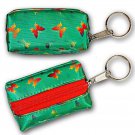 Coin Purse Red Butterfly Green Keychain Color-Changing Lenticular #R-019G-GLOBI#