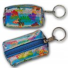 Pattern-Changing Lenticular Butterfly Flower Coin Purse Keychain #R-055-GLOBI#