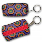 Hexagon Lipstick Coin Purse Keychain Color-Changing Lenticular #R-181-GLOBI#