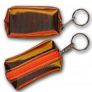 Orange Coin Purse Lipstick Bag Keychain Color-Changing Lenticular #R-004-GLOBI#