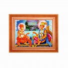 Hindu Krishna & Radha Wood Frame 22 X 19.25 X 2" rare  #HDL-08-PI-AOSTA#