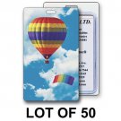 Rainbow Hot Air Balloon Luggage Travel Tag 3D Lenticular LOT OF 50#LT01-214-S50#