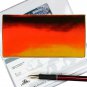 Checkbook Cover Color-Changing Multicolor Red Orange Black Lenticular #CBC-R004#