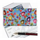 Checkbook Cover Multicolor Hearts Flower Roses Blue Sky Lenticular #CBC-RD133#